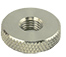 FEI F26 SEM stage adapter knurled aluminium locking nut, 4mmxM6F